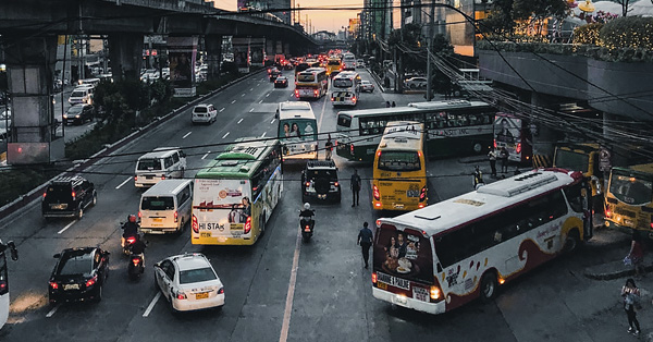 Traffic jam in Manila, Philippines